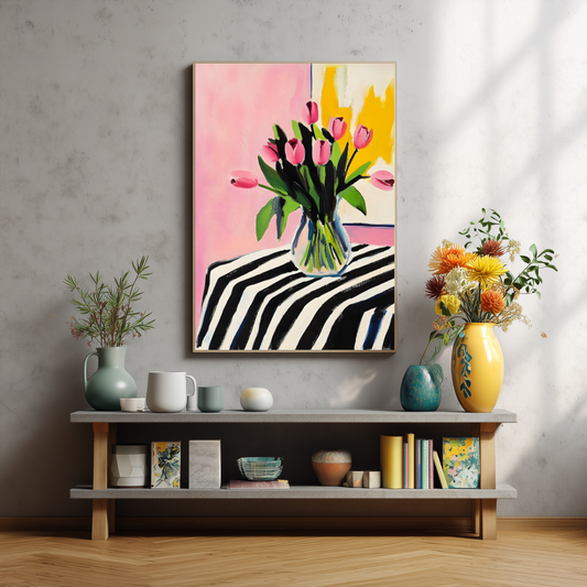 Tulip Wall Art | Modern Floral Print