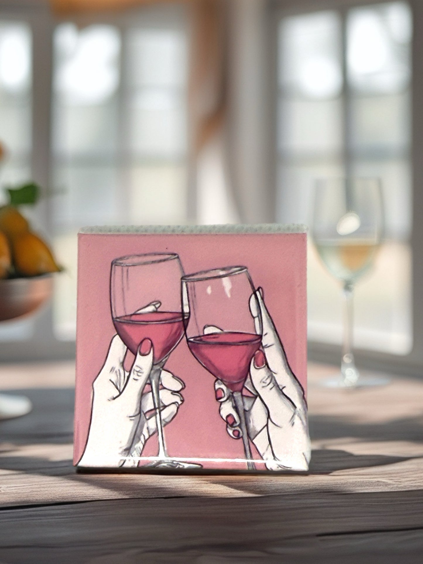 Wine Glasses Fridge Magnet | Bright Décor