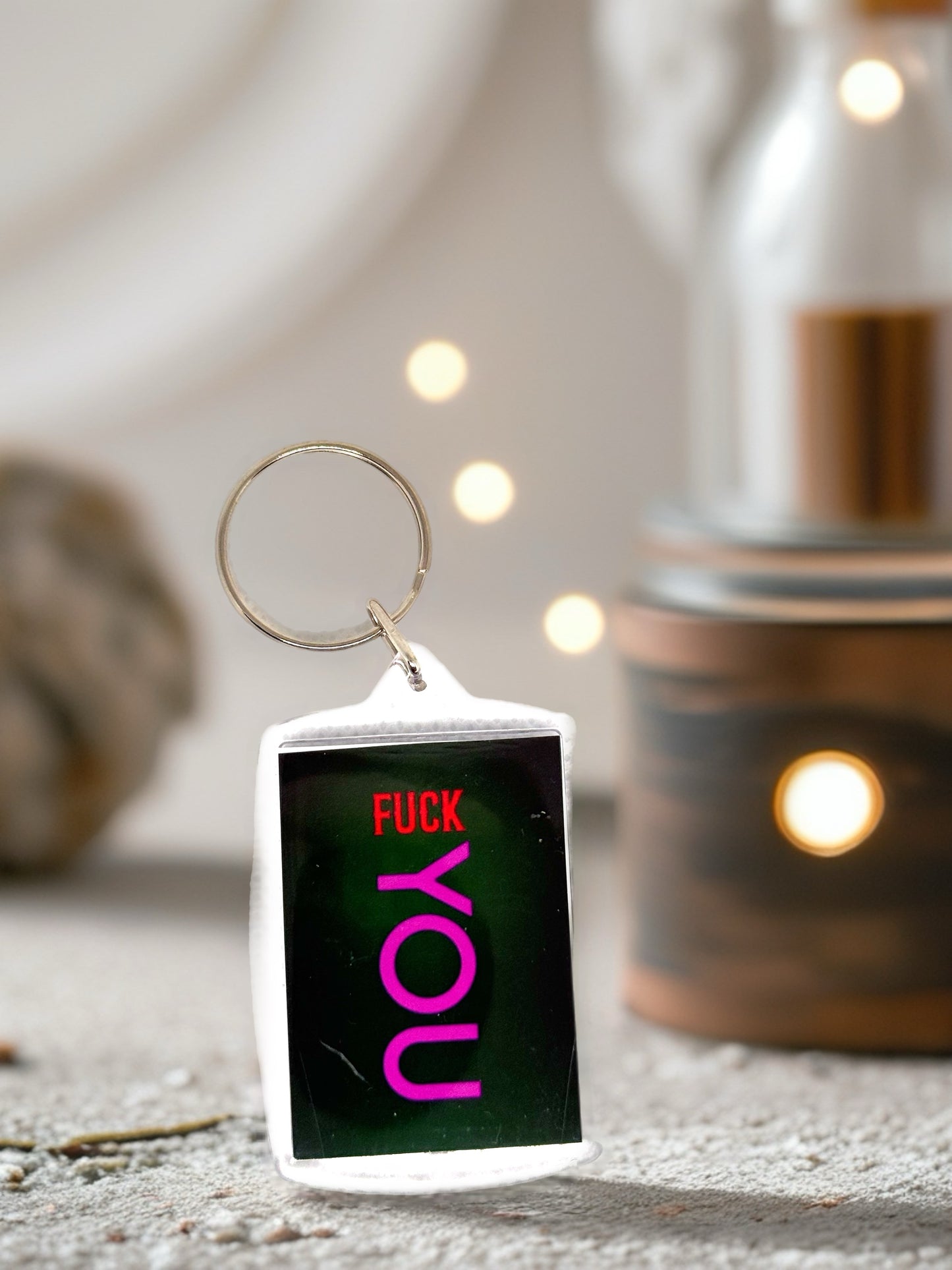 F*ck You | Funny/Rude Acrylic Keyring | Novelty