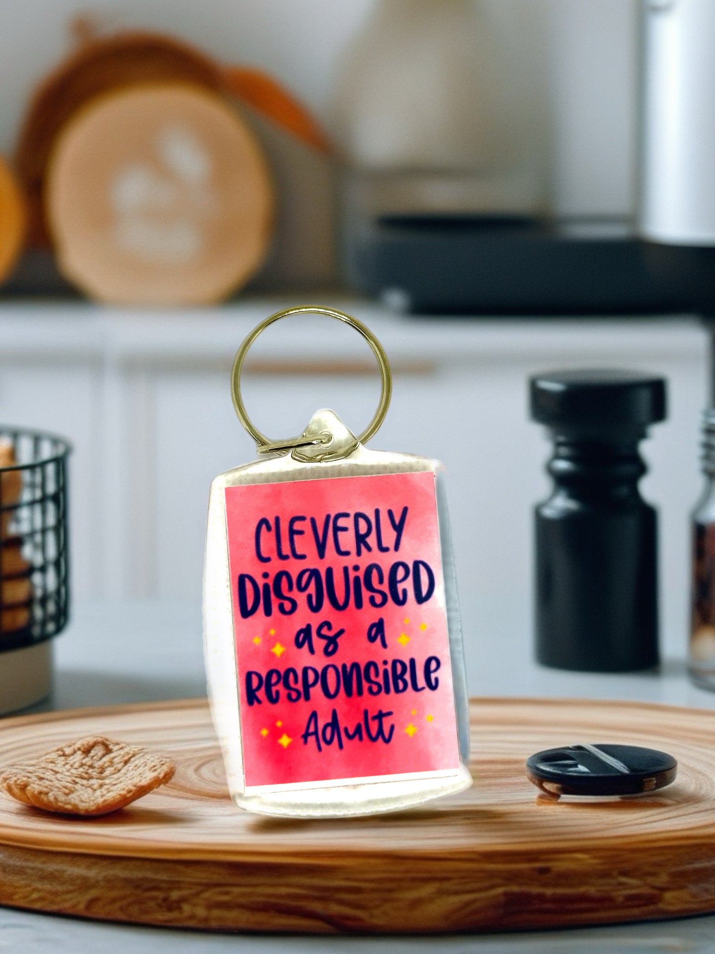 Cleverly Disguised.... | Funny Acrylic Keyring | Novelty