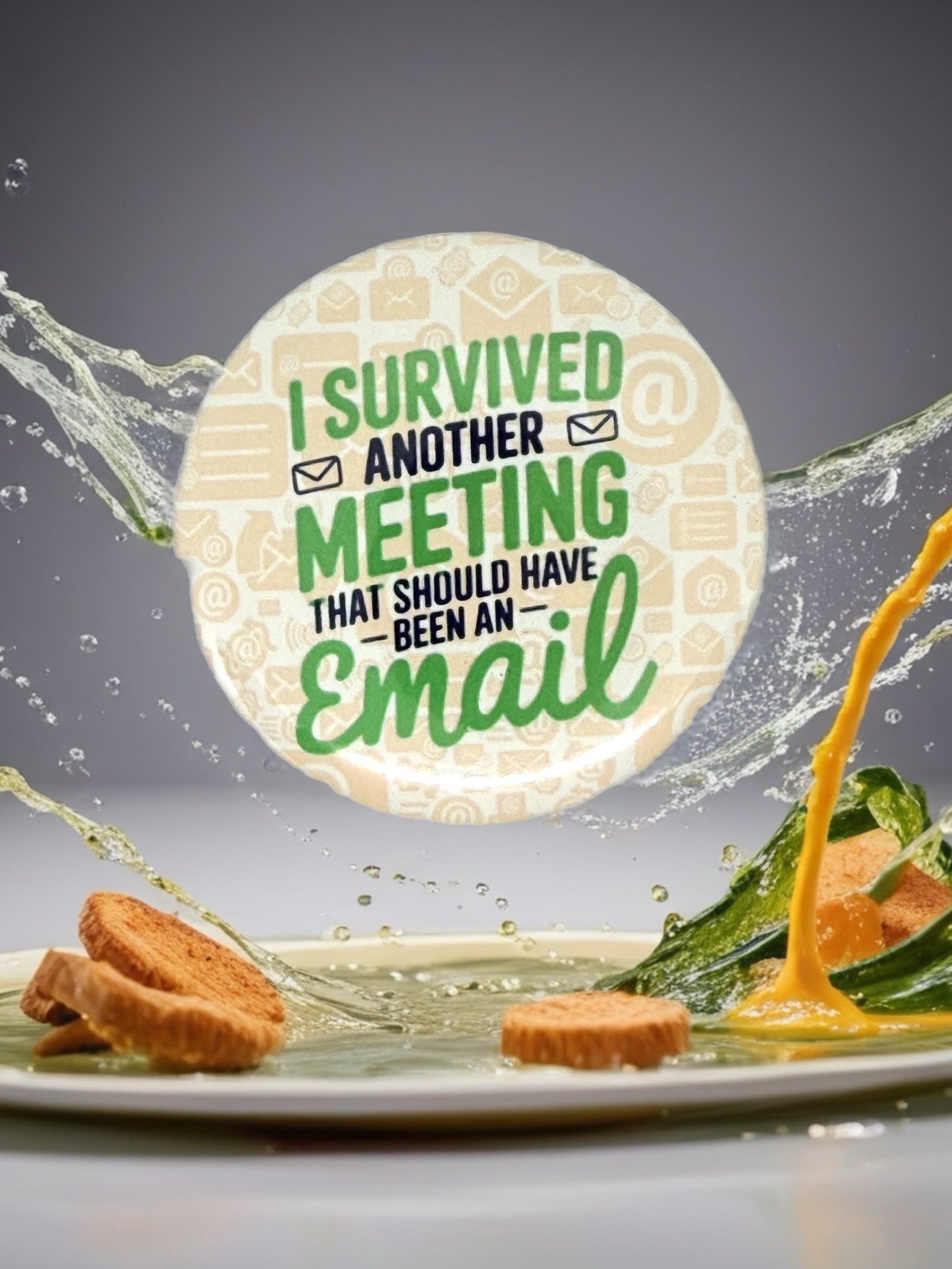 I Survived Another Meeting That Should Have Been an Email | Pin Badge