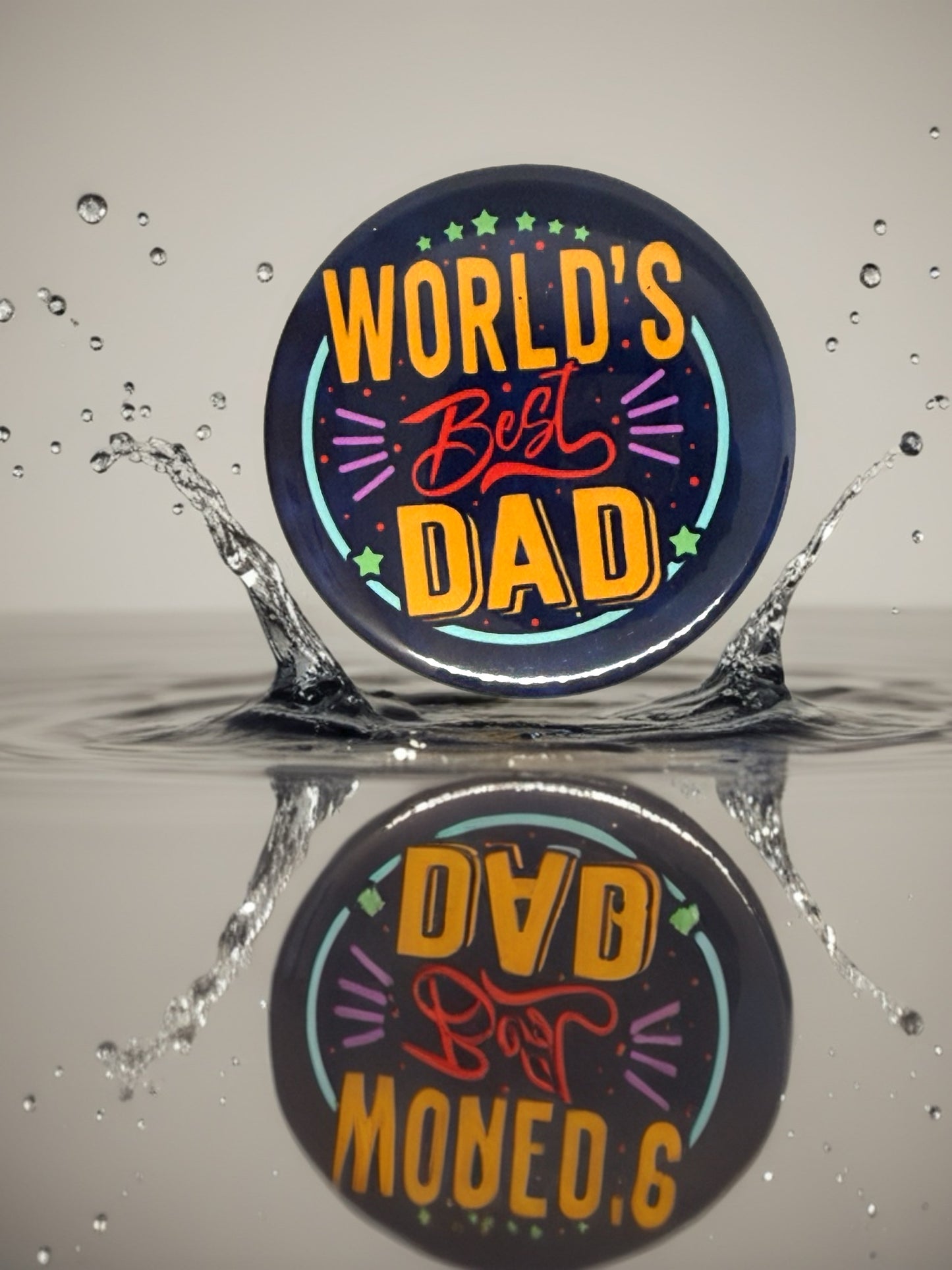 World's Best Dad Bottle Opener or Pin Badge Gift