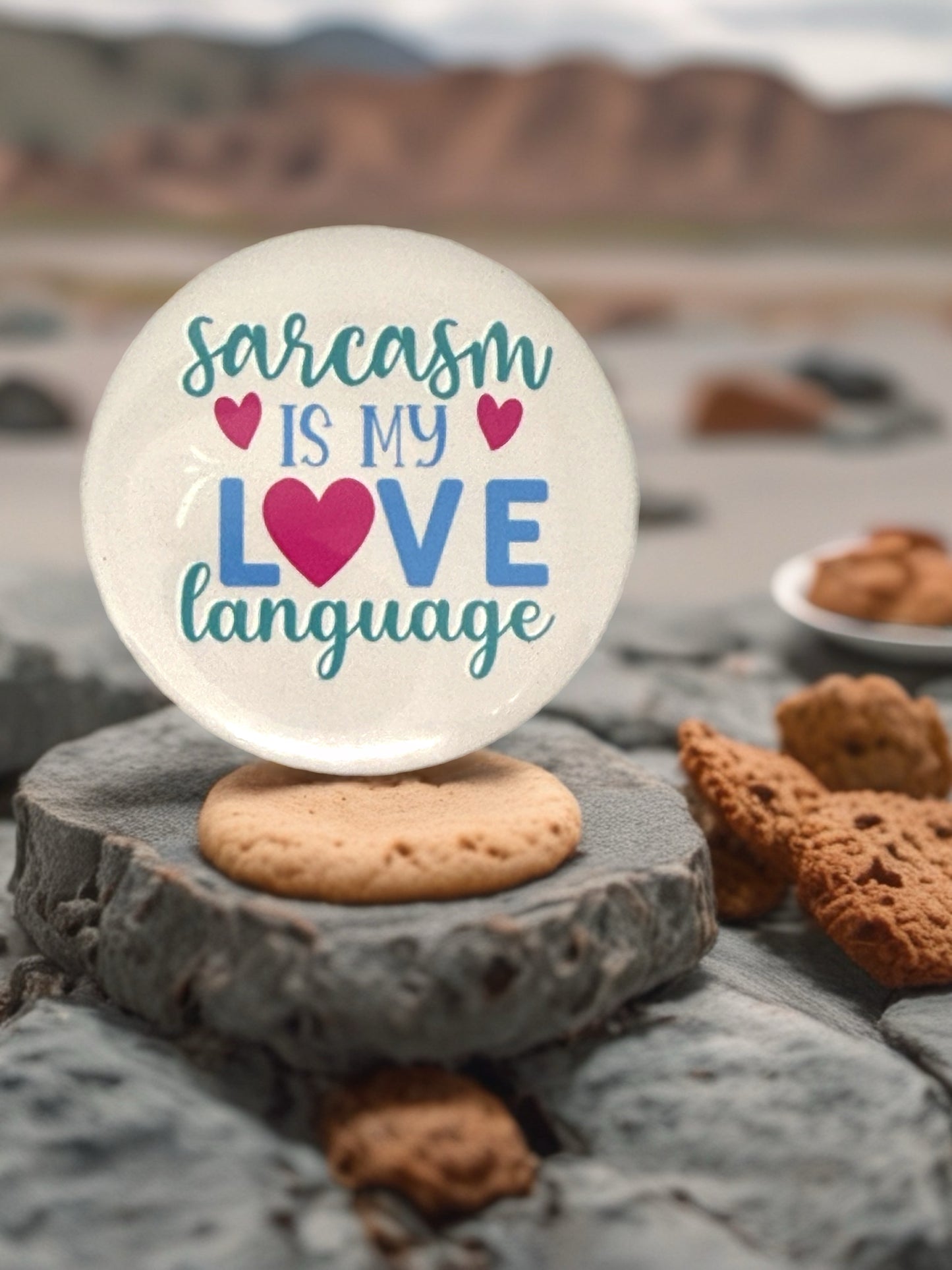 Sarcasm Is My Love Language | Pin Badge | Funny Sarcastic Gift