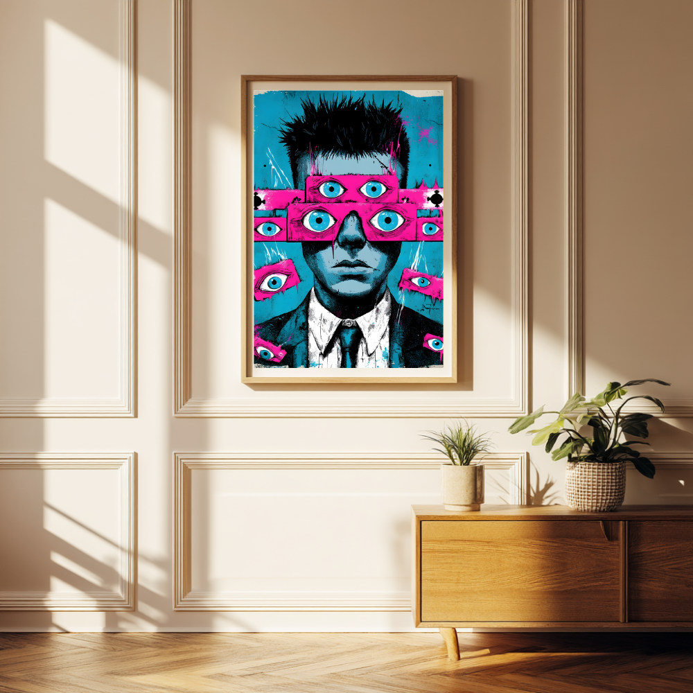 Masked Glasses Print | Modern Art