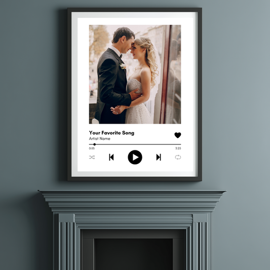 Custom Spotify Song Print | Personalised Music Photo Poster