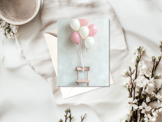 New Baby Card | High Quality Card for Parents & Showers | Girl