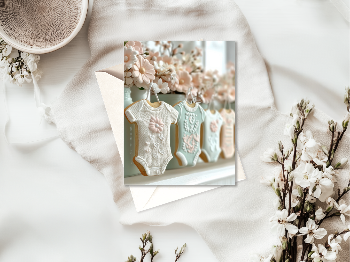 New Baby Card | High Quality Card for Parents & Showers | Girl