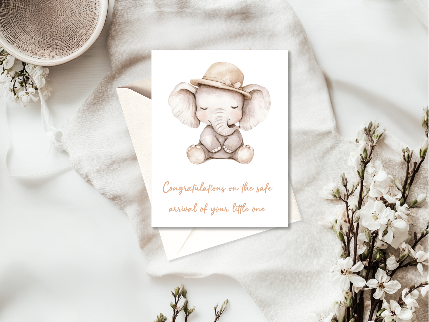 New Baby Card | High Quality Card for Parents & Showers | Neutral