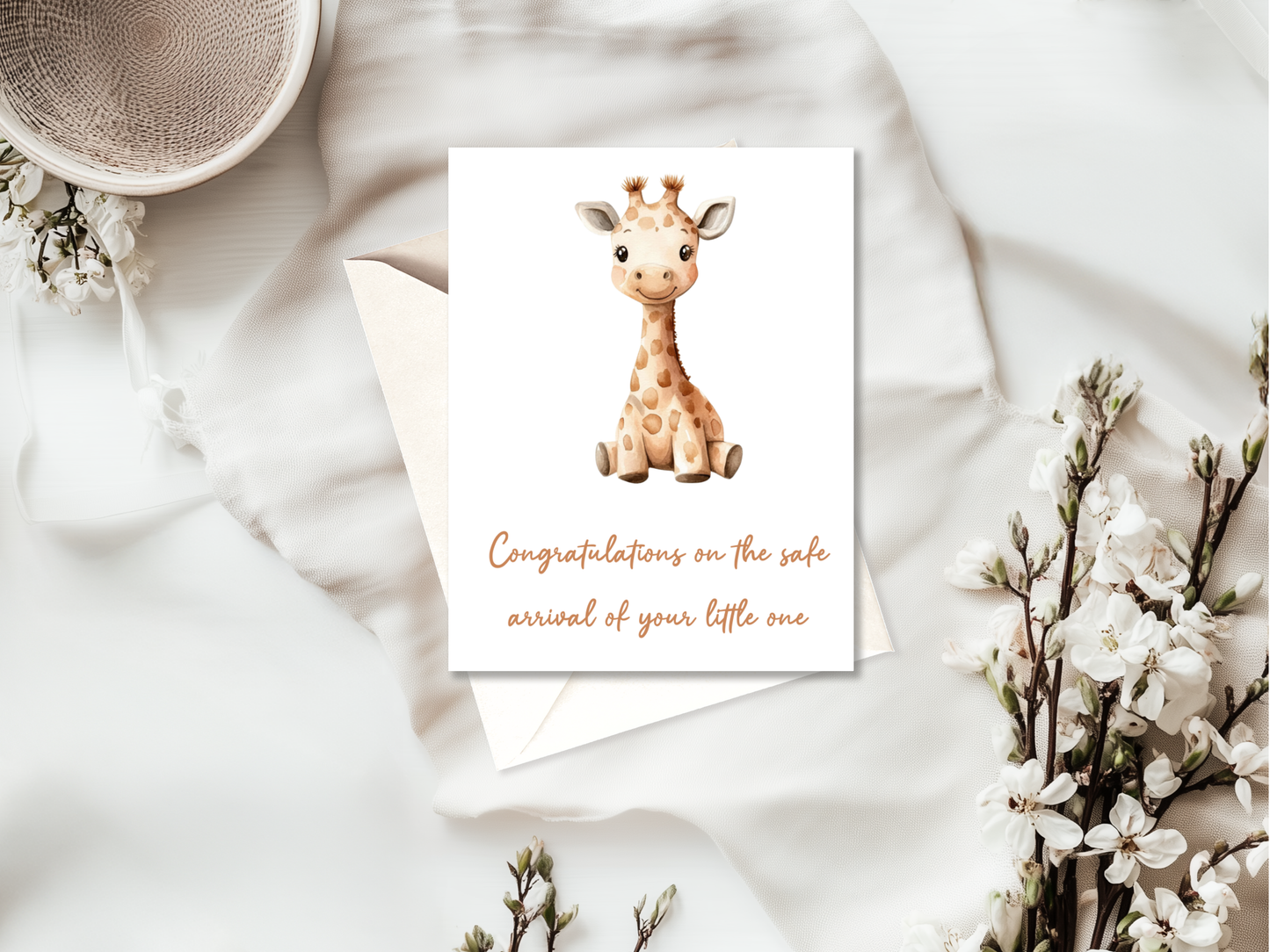 New Baby Card | High Quality Card for Parents & Showers | Neutral