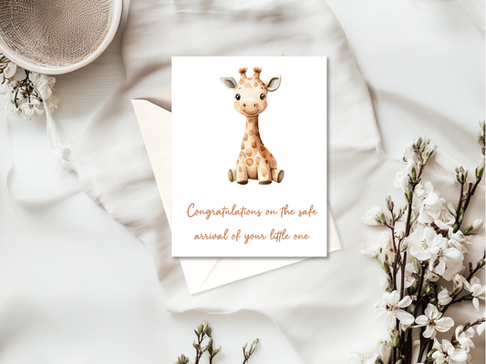 New Baby Card | High Quality Card for Parents & Showers | Neutral
