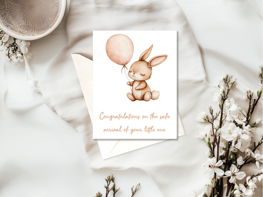 New Baby Card | High Quality Card for Parents & Showers | Neutral