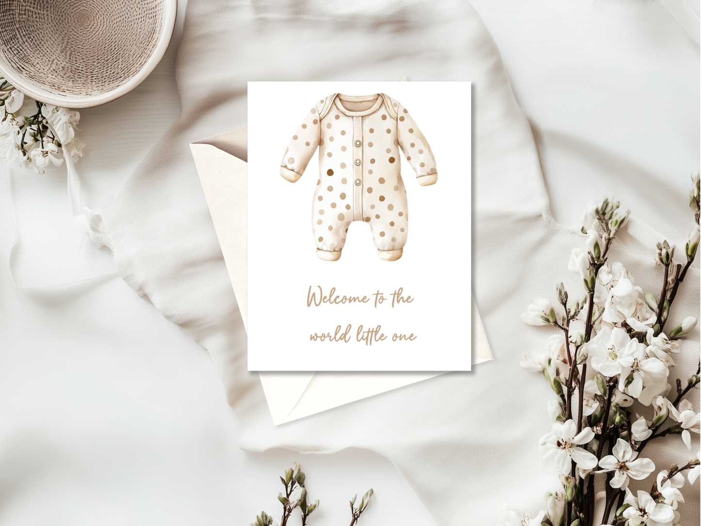 New Baby Card | High Quality Card for Parents & Showers | Neutral