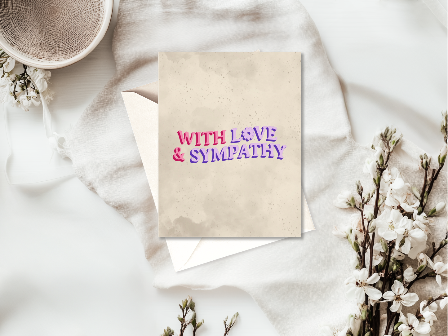 Sympathy Card | High Quality & Elegant Condolence Greeting