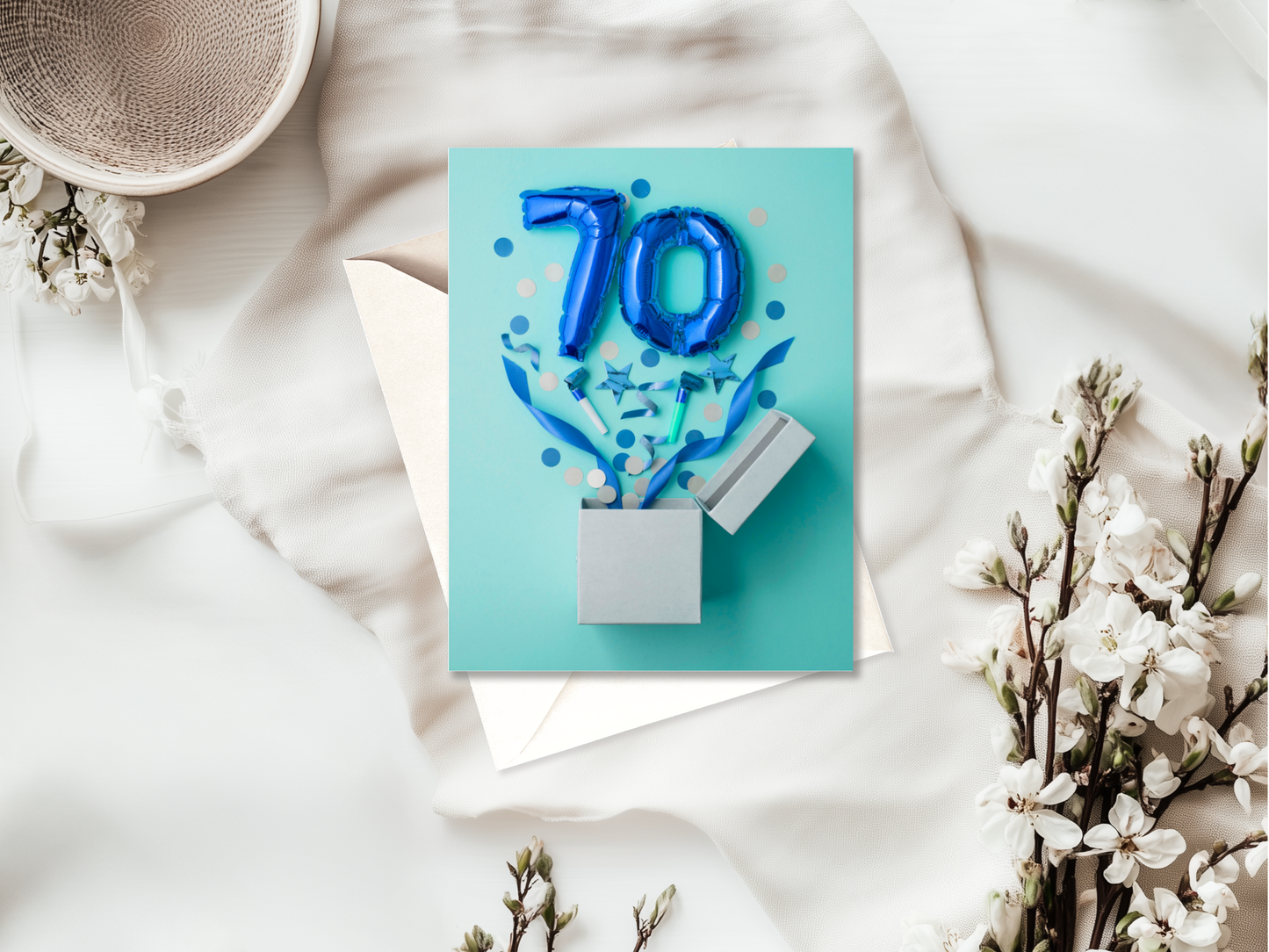 70th Birthday Card | High Quality Greeting for Milestone Celebration