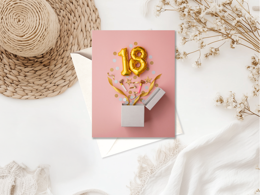 18th Birthday Card – High Quality Greeting for Milestone Celebration