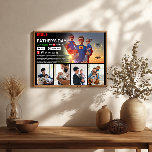 Custom Dadflix Print | Personalised Father’s Day or Birthday Print
