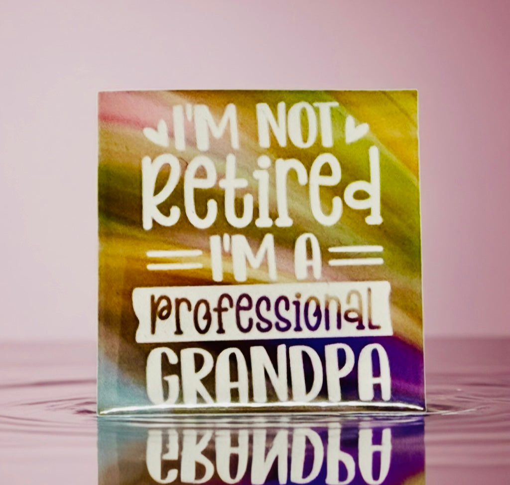 Retired Grandpa Fridge Magnet | Bright Décor