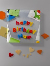 Happy Birthday Mum Fridge Magnet | Colourful Magnetic Letter Design