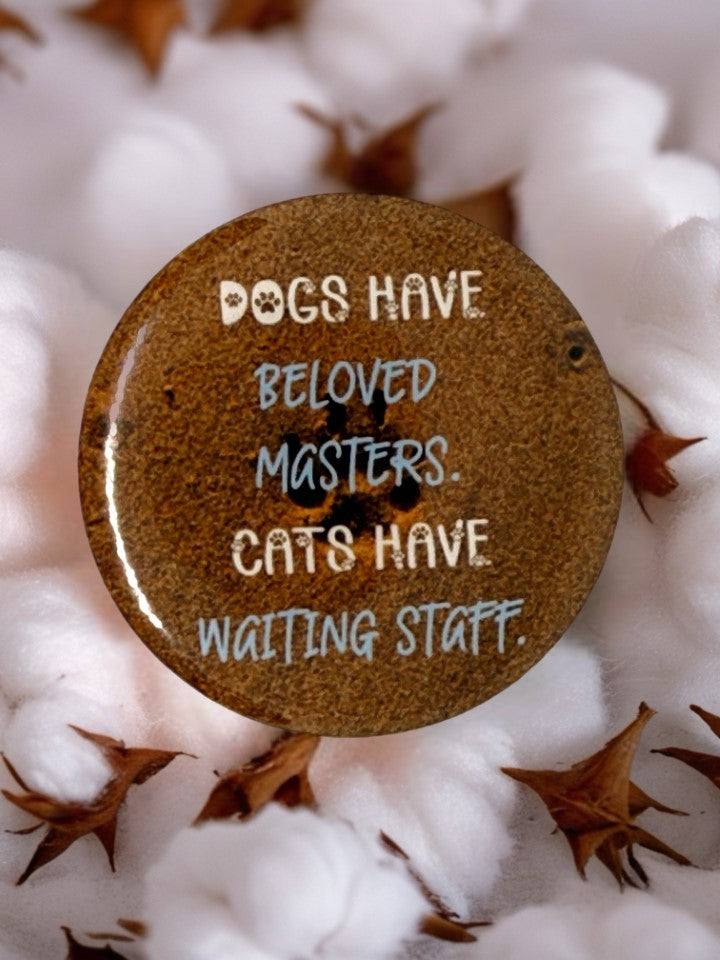 Funny Pet Quote Fridge Magnet | Cats vs Dogs Gift
