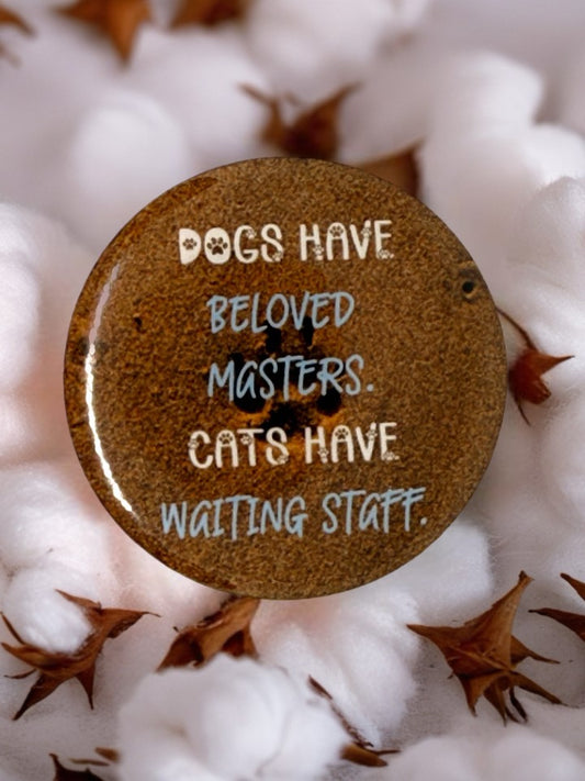 Funny Pet Quote Fridge Magnet | Cats vs Dogs Gift