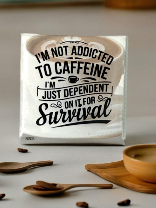 Caffeine Fridge Magnet | Funny Coffee Lover Gift