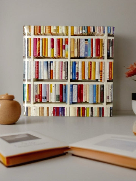 Bookshelf Fridge Magnet | Colourful Library Design for Book Lovers