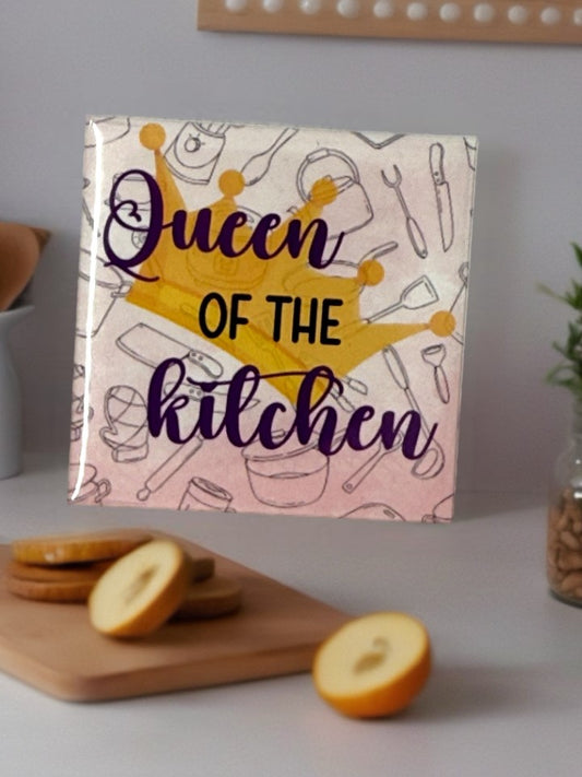 Queen of the Kitchen Fridge Magnet | Fun Gift for Home Cooks