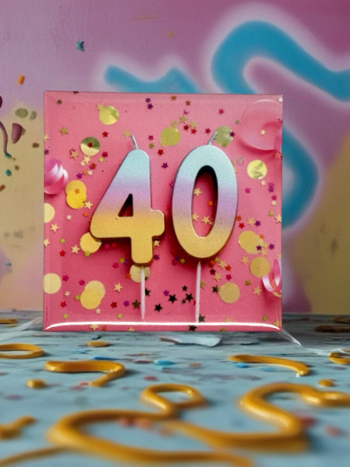 40th Birthday Fridge Magnet | Fun & High-Quality Keepsake