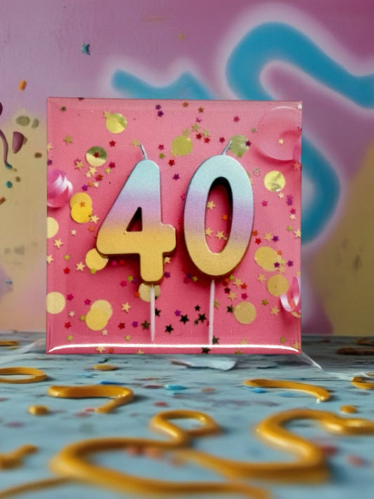 40th Birthday Fridge Magnet | Fun & High-Quality Keepsake