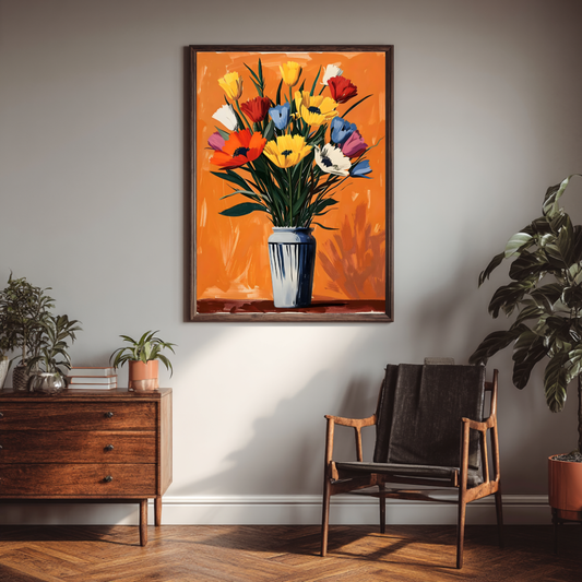 Mixed Bouquet Wall Art | Floral Home Print