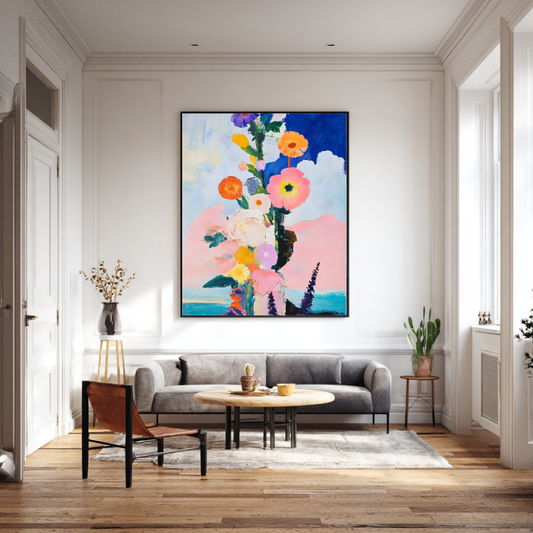 Pastel Bouquet Wall Art | Colourful Floral Print