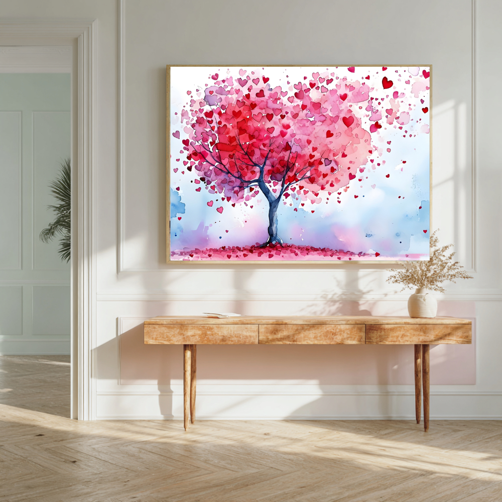 Tree of Love Print | Colourful Modern Art