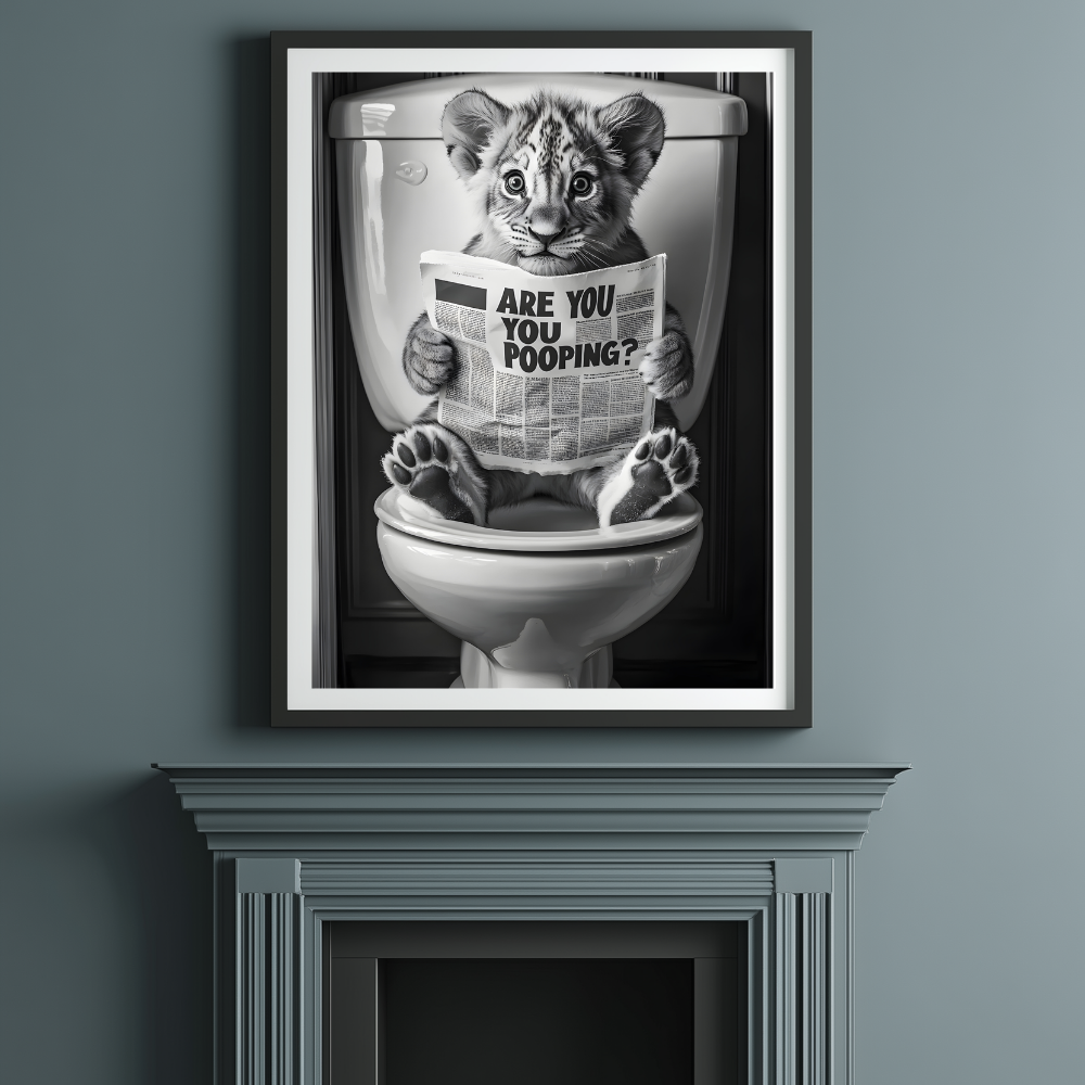Are You Pooping Wall Print | Modern Art