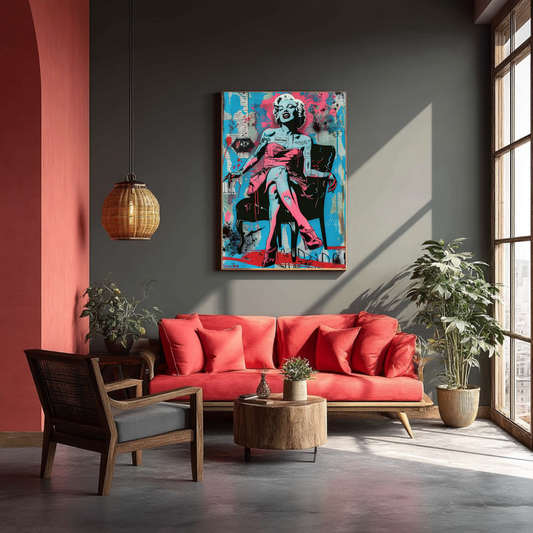 Marilyn PopArt Wall Print | Colourful Modern