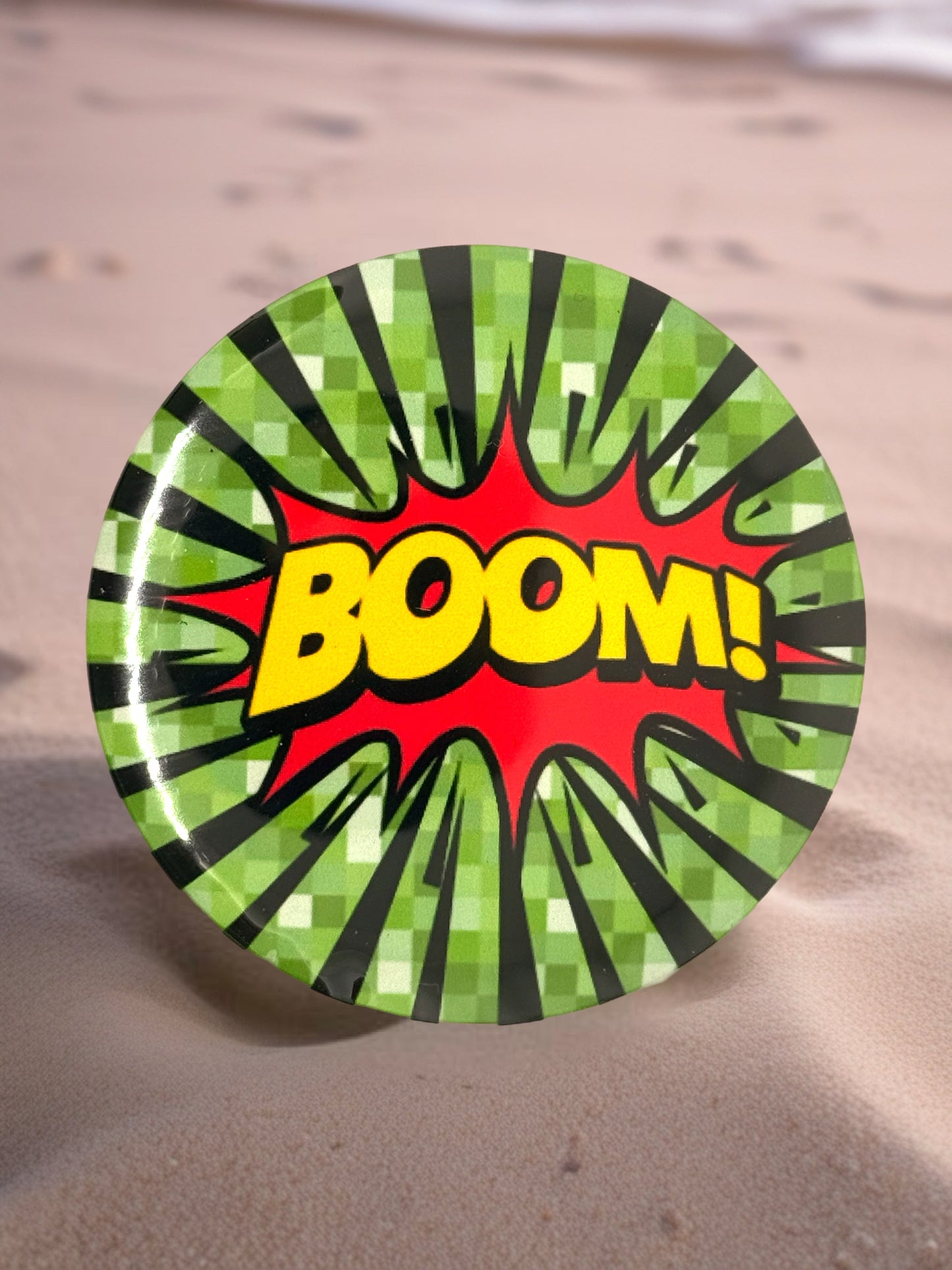 BOOM Pin Badge | Pop Art Style