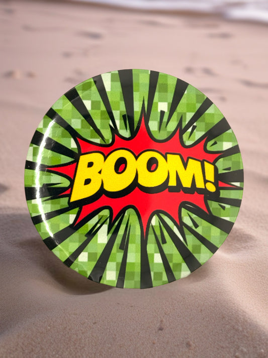 BOOM Pin Badge | Pop Art Style
