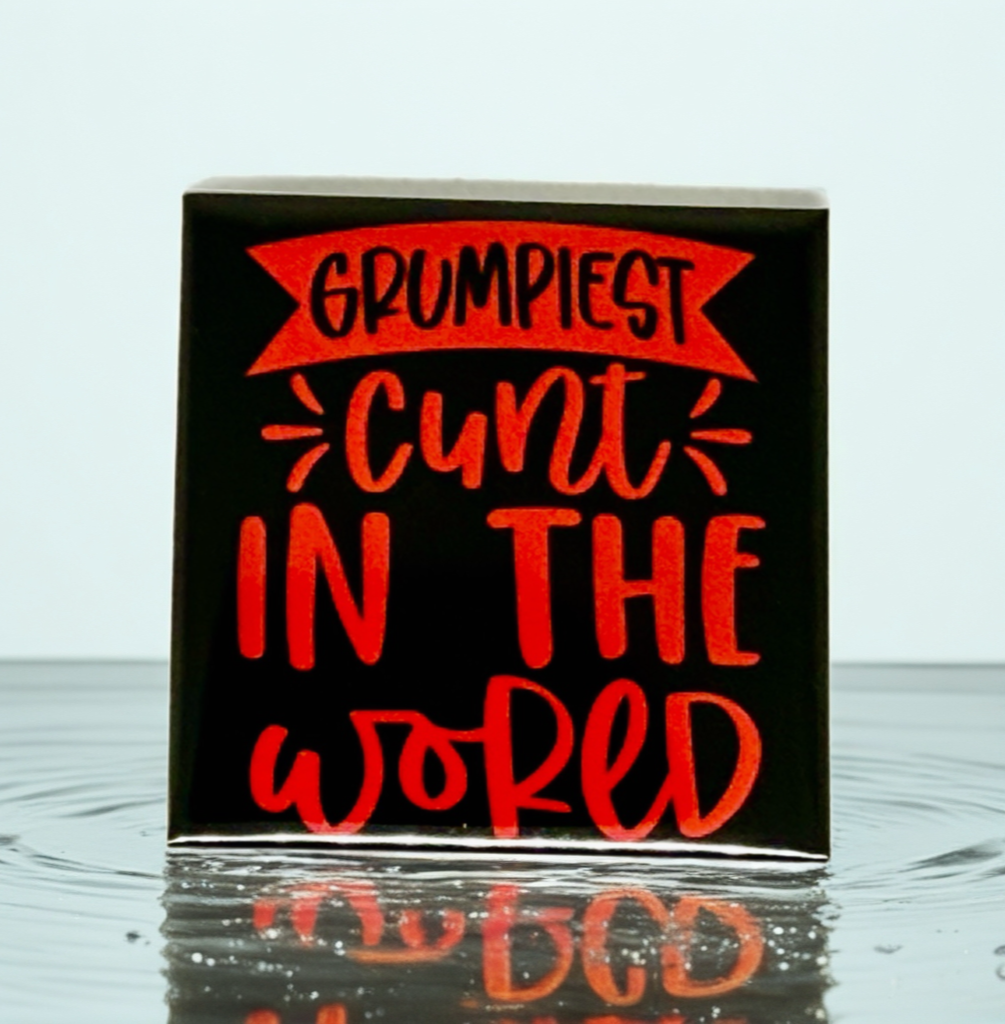 Grumpiest C**t In The World Fridge Magnet | Bright Décor
