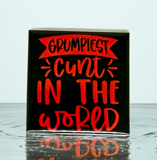 Grumpiest C**t In The World Fridge Magnet | Bright Décor