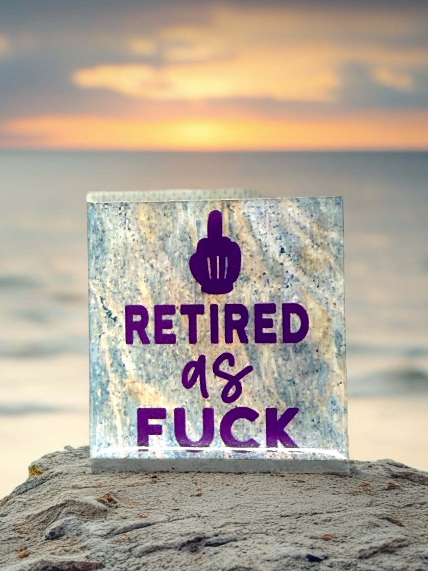 Retired as F*ck Fridge Magnet | Bright Décor