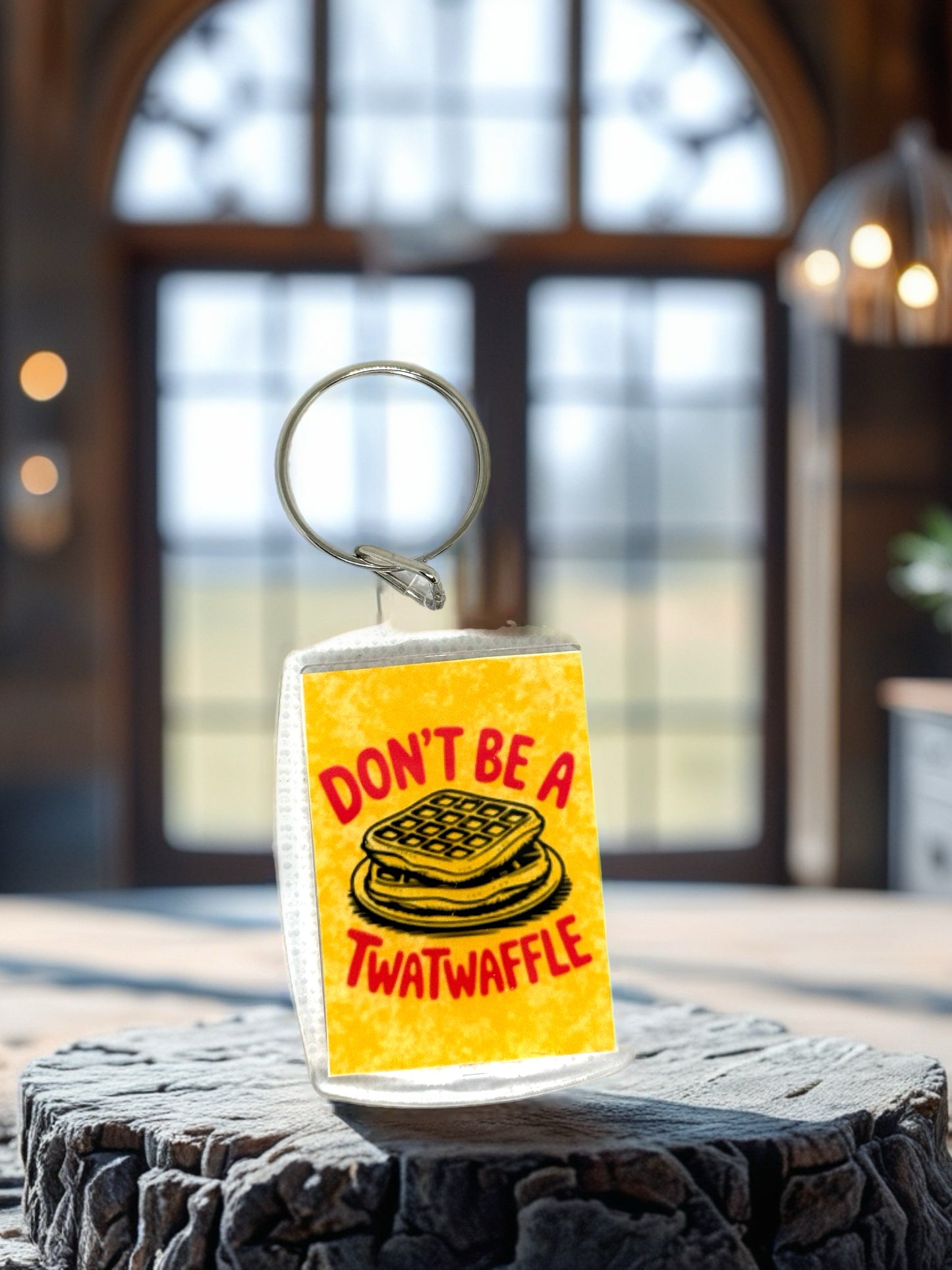 Don't Be A Tw*twaffle | Funny/Rude Acrylic Keyring | Novelty