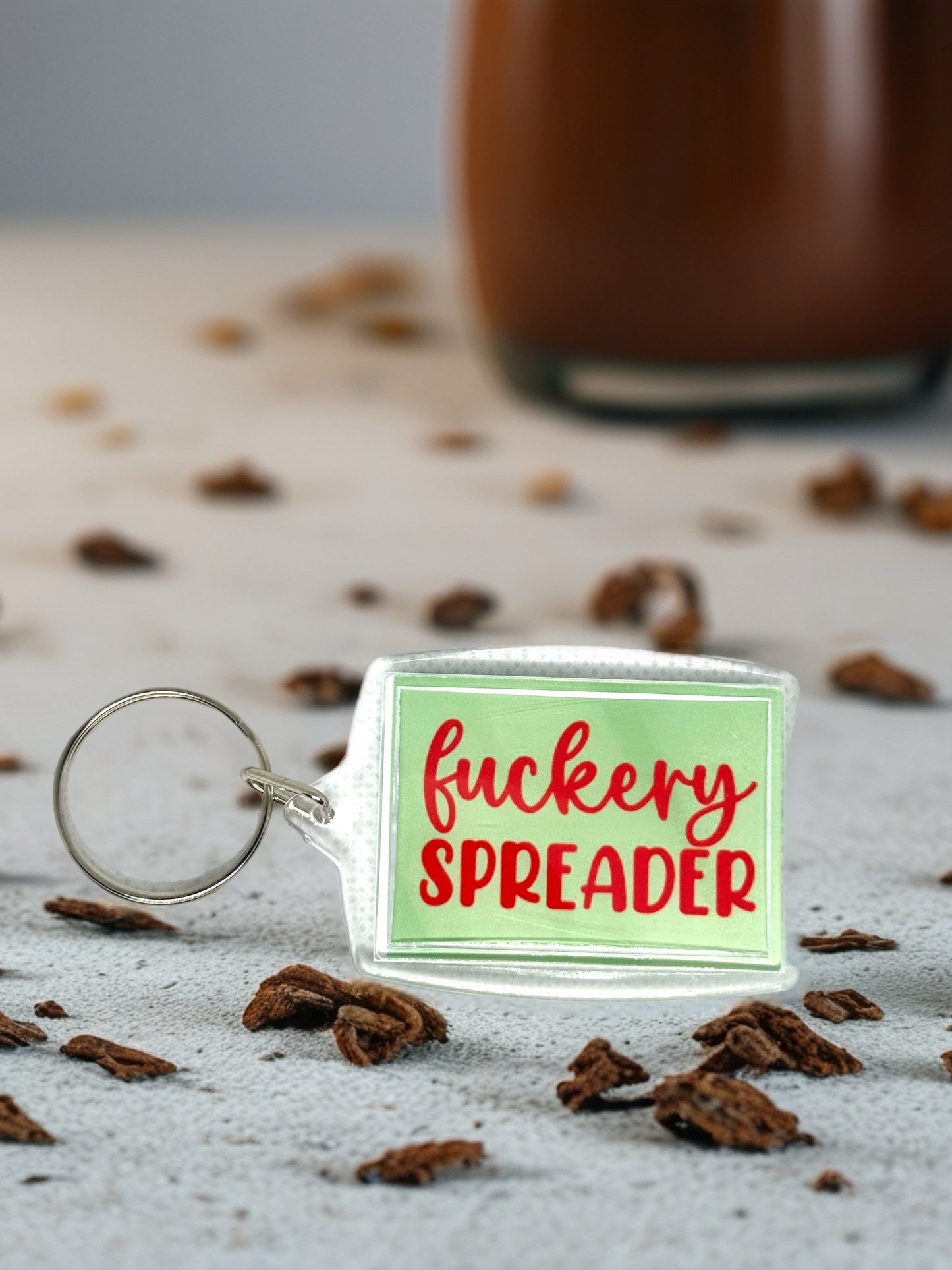 F*ckery Spreader| Funny/Rude Acrylic Keyring | Novelty