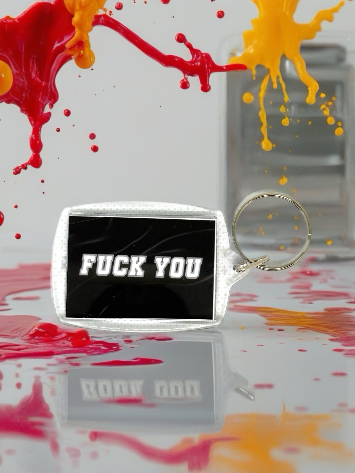 F*ck You | Funny/Rude Acrylic Keyring | Novelty