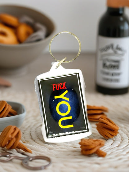 F*ck You | Funny/Rude Acrylic Keyring | Novelty