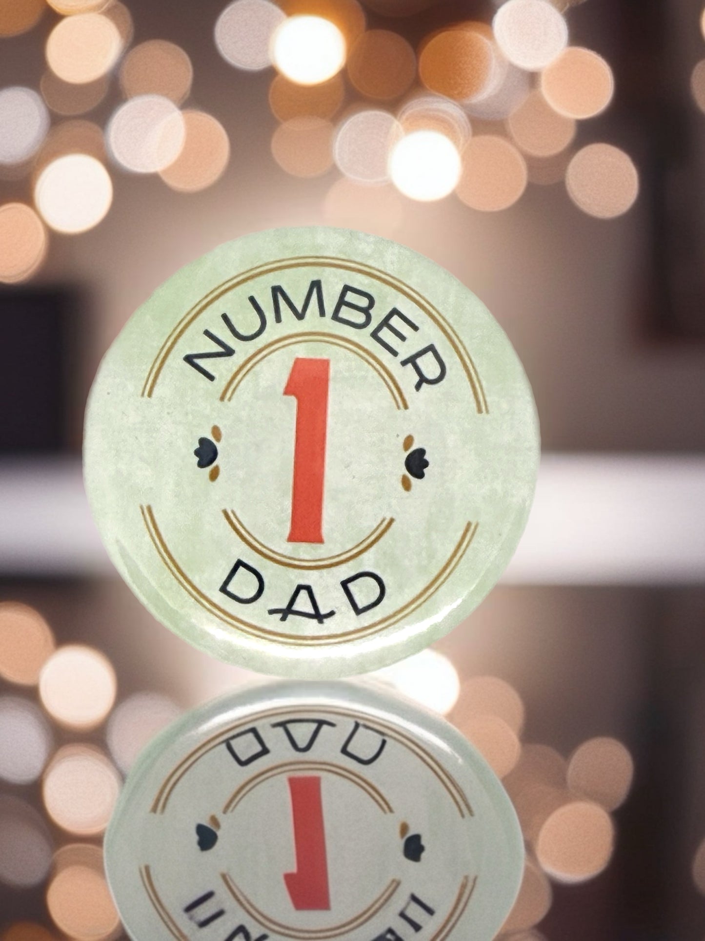 Number 1 Dad Bottle Opener or Pin Badge | Father's Day Gift | Christmas | Birthday