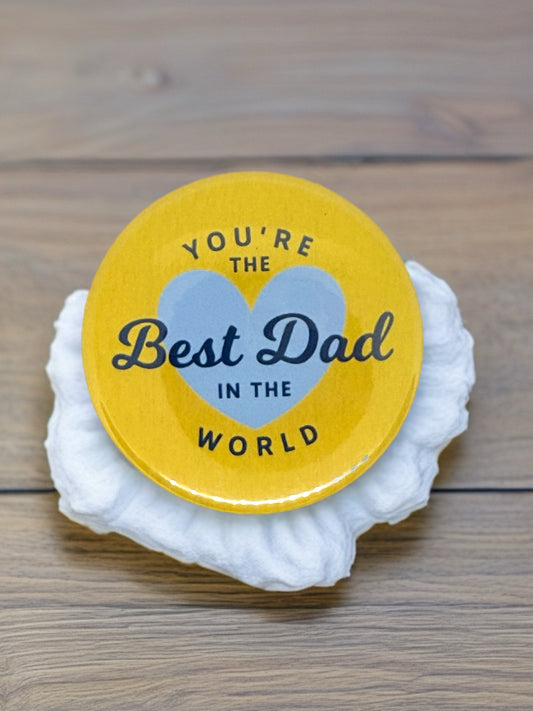 Best Dad Bottle Opener or Pin Badge | Gift for Dad | Fathers Day | Birthday