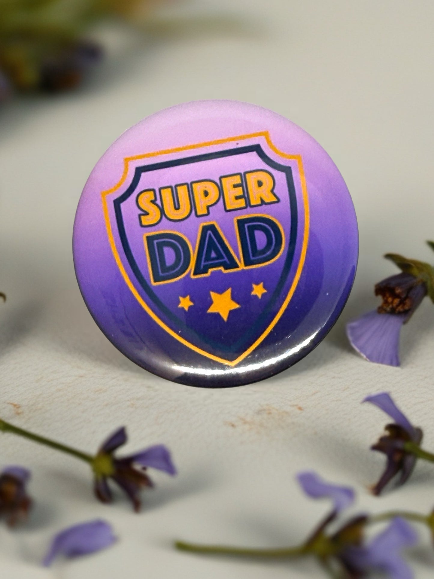 Super Dad Bottle Opener or Pin Badge | Heroic Gift for Dad