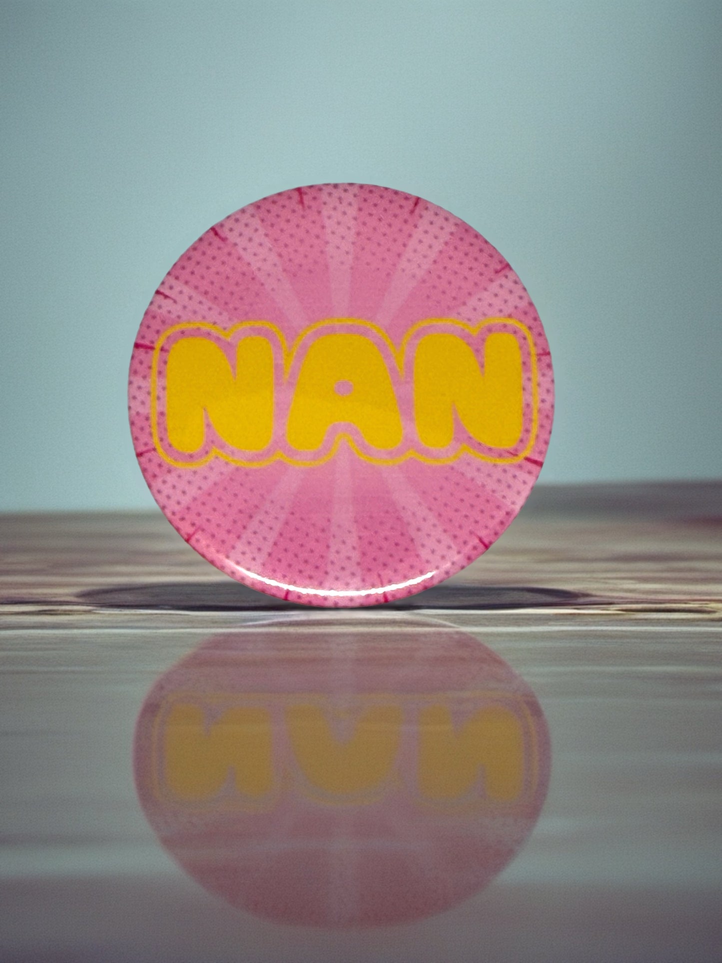 Nan Pocket Mirror or Pin Badge | Thoughtful Gift for Nan