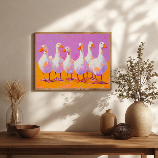 Duck Wall Art | Colourful Modern Print