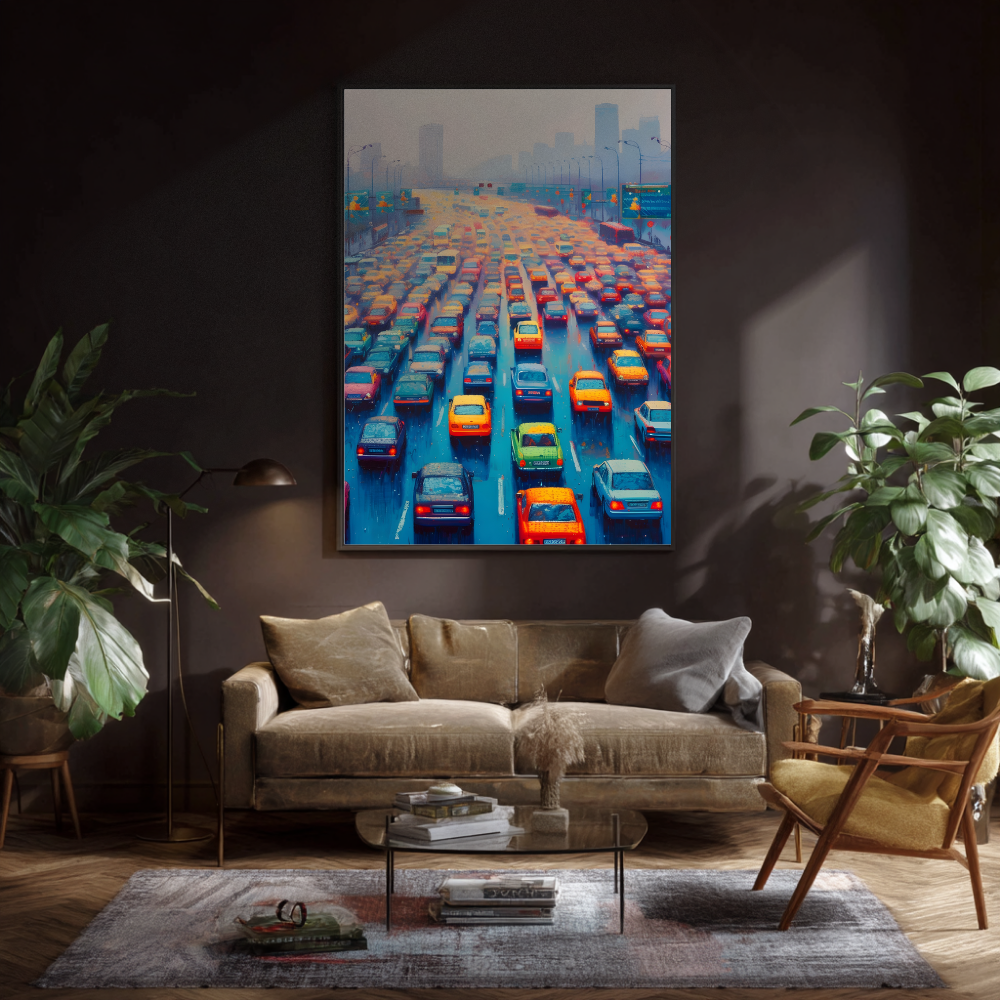 Traffic Jam wall Print | Modern Art