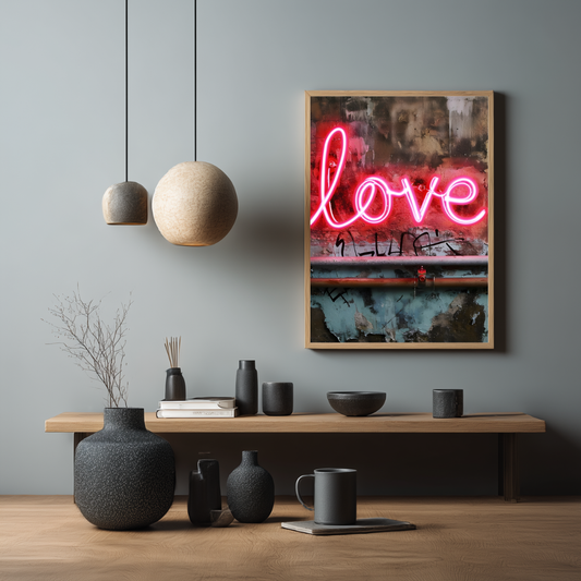 Love Wall Art | Colourful Modern Print